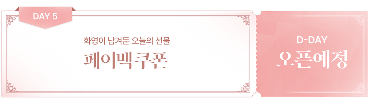 5일차 출석보상 카드