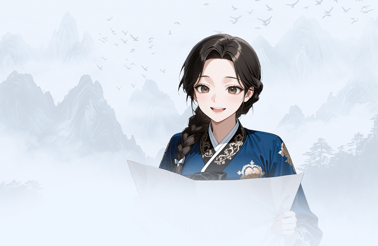 청월아씨 정통사주 배너 배경